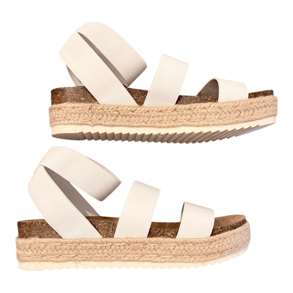 Madden Girl Carly Espadrilles Platform in White NIB - Picture 4 of 5